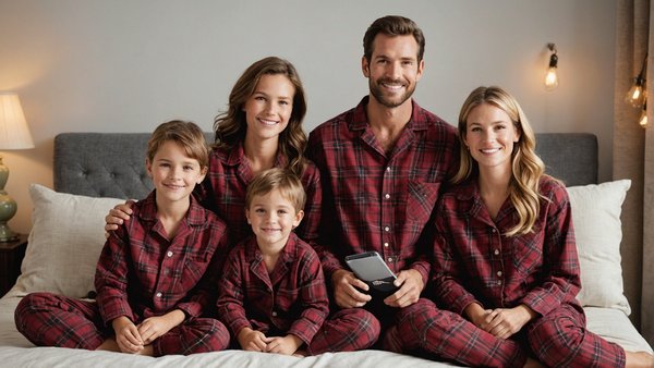 Découvrez le confort des pyjamas flanelle pour toute la famille